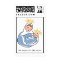Mary with Baby Jesus Custom Postage Stamp by ChristmasDesigns Mary with Baby Jesus Custom Postage Stamp