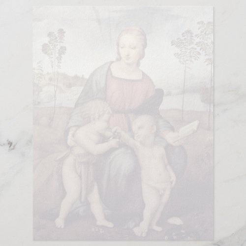 Mary With Christ Child And John The Baptist, Letterhead Design