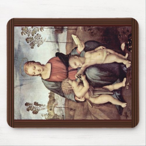 Mary With Christ Child And John The Baptist, Mousepads