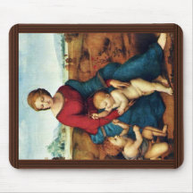 Mary With Christ Child And John The Baptist Mousepads