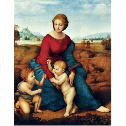 Mary With Christ Child And John The Baptist Acrylic Cut Out