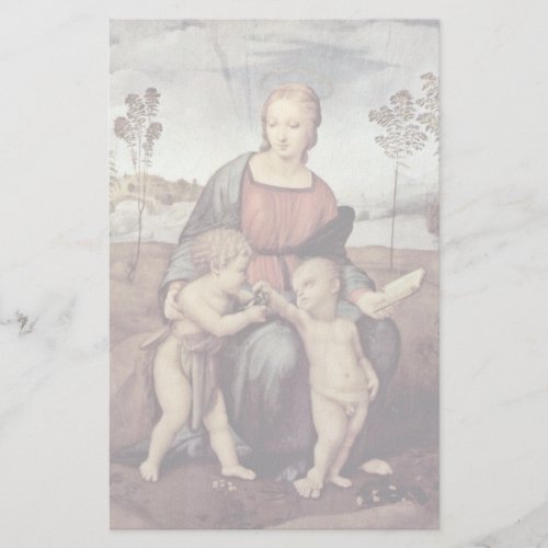 Mary With Christ Child And John The Baptist, Stationery