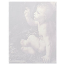 Mary With Christ Child St. John The Baptist As A C Custom Letterhead