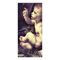 Mary With Christ Child St. John The Baptist As A C Personalized Rack Card