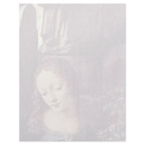 Mary With Christ Child St. John The Baptist As A Letterhead Design