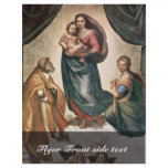Mary With Christ Child St. Pope Sixtus Ii And St. flyers