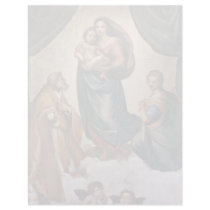 Mary With Christ Child St. Pope Sixtus Ii And St. Personalized Letterhead