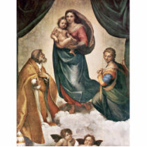 Mary With Christ Child St. Pope Sixtus Ii And St. Photo Cut Outs