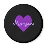 Maryam in Purple Fridge Magnet