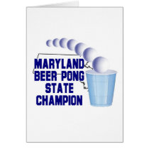 Maryland Beer Pong Champion cards