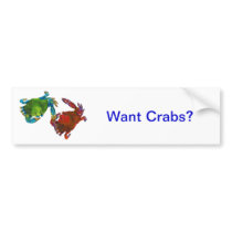 Maryland Crabs Before and After Bumper Sticker