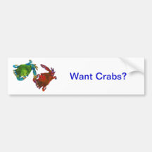 Maryland Crabs Before and After Bumper Sticker