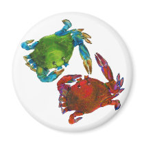 Maryland Crabs Before and After Refrigerator Magnet