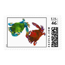 Maryland Crabs Before and After Stamp