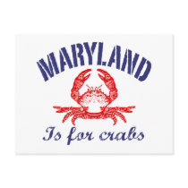 Maryland  Crabs Card postcards