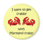 Maryland crabs fridge magnets