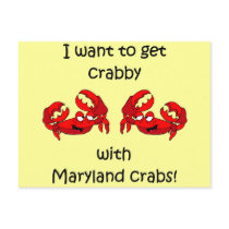Maryland crabs postcards