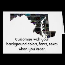 Maryland Customize colorful card how you like