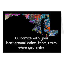 Maryland Customize colorful card how you want it
