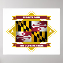 Maryland Diamond Poster
