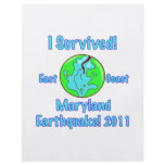 Maryland Earthquake of 2011 Flyers