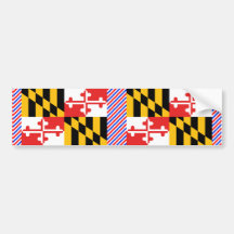 Maryland Flag Bumper Sticker