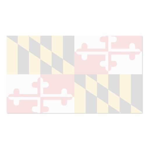 Maryland Flag Business Cards (back side)