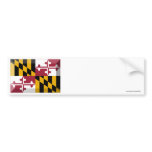 Maryland Flag Gem Bumper Sticker