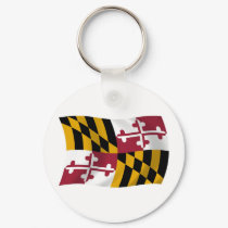 Maryland Flag Keychain by LivingFlags2 Maryland Flag Keychain