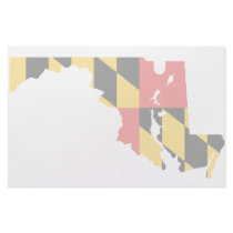 Maryland Flag Map stationery