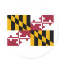 Maryland Flag stickers