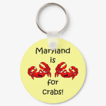 Maryland is for Crabs keychains by barbecueboutique Maryland is for Crabs keychains
