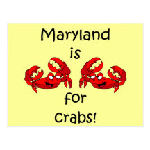 Maryland is for Crabs Postcard