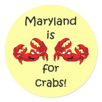 Maryland is for Crabs stickers by barbecueboutique Maryland is for Crabs stickers