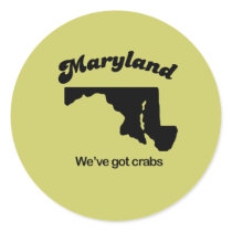 Maryland Motto - We have crabs stickers by Shirtuosity Maryland Motto - We have crabs stickers