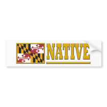 Maryland Native Bumper Sticker