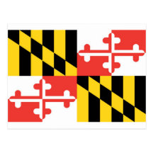 Maryland  Official State Flag Postcard