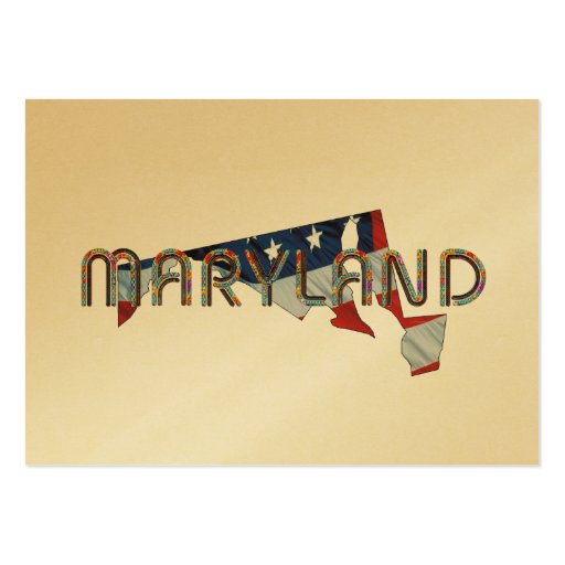 Maryland Patriot Business Card Template (front side)