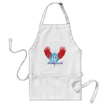 Maryland Peace Sign aprons by unitedshirts Maryland Peace Sign aprons