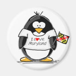 Maryland Penguin Fridge Magnets