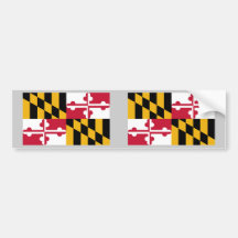 Maryland State Flag Bumper Stickers