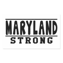 Maryland  Strong Designs Rectangle Stickers