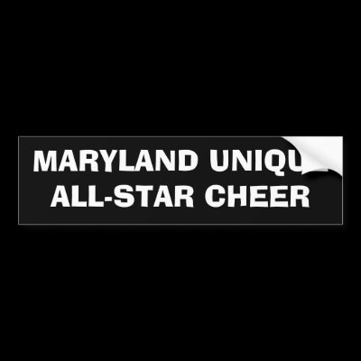 MARYLAND UNIQUE BUMPER STICKER by marylandunique