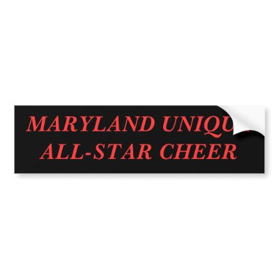 MARYLAND UNIQUE BUMPER STICKERS by marylandunique