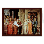 Mary'S Marriage To Joseph By Beccafumi Domenico Greeting Cards