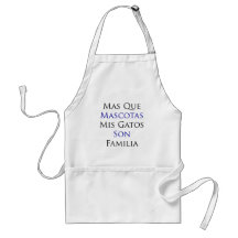 Mas Que Mascotas Mis Gatos Son Familia Apron