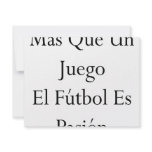 Mas Que Un Juego El Futbol Es Pasion Announcement