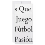 Mas Que Un Juego El Futbol Es Pasion rack cards