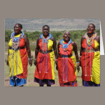 Masaai Women cards