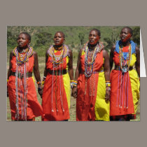 Masaai Women in Kenya cards